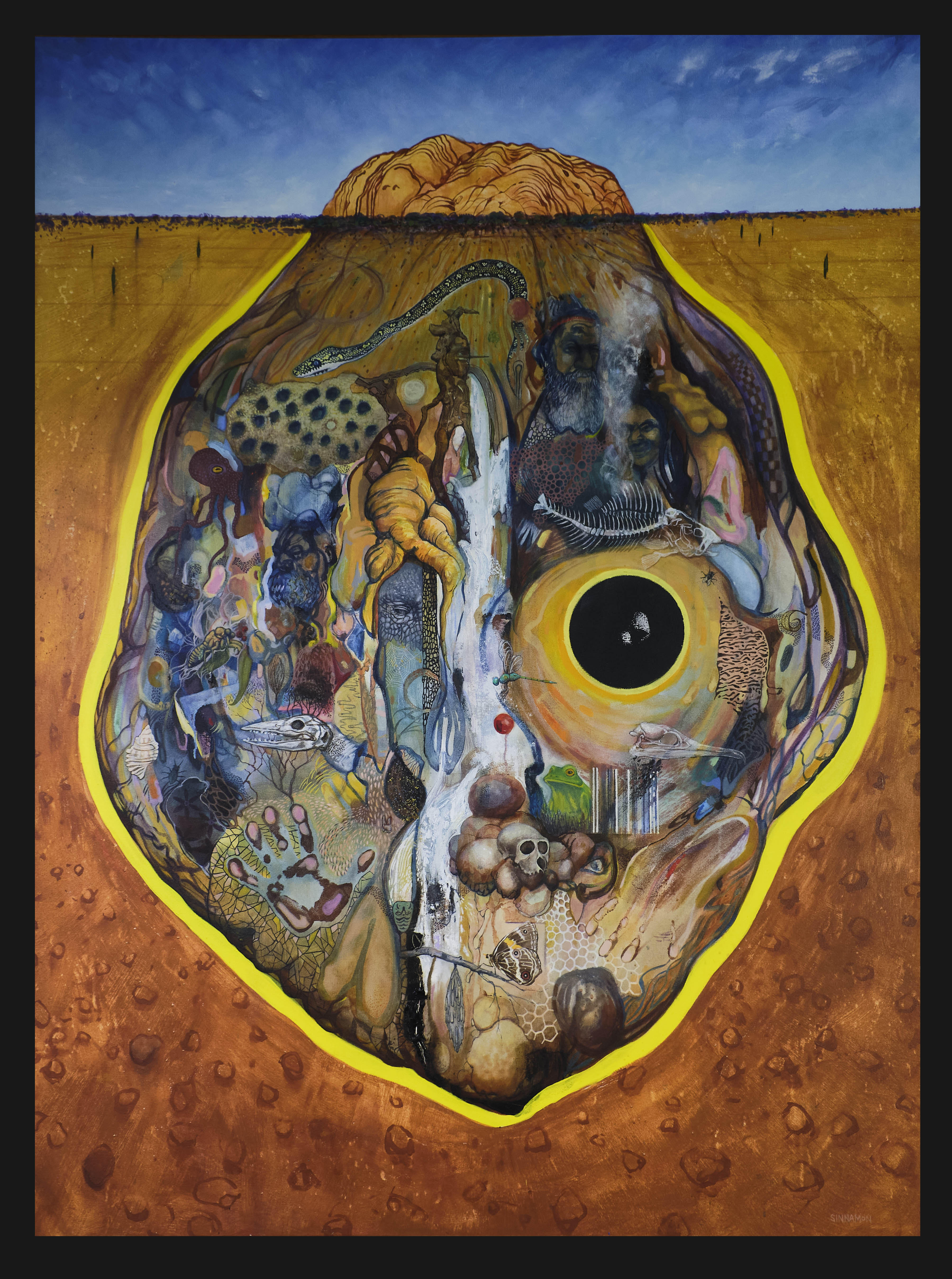 Beneath the Monadnock Acrylic on Canvas 142 x 188cm framed